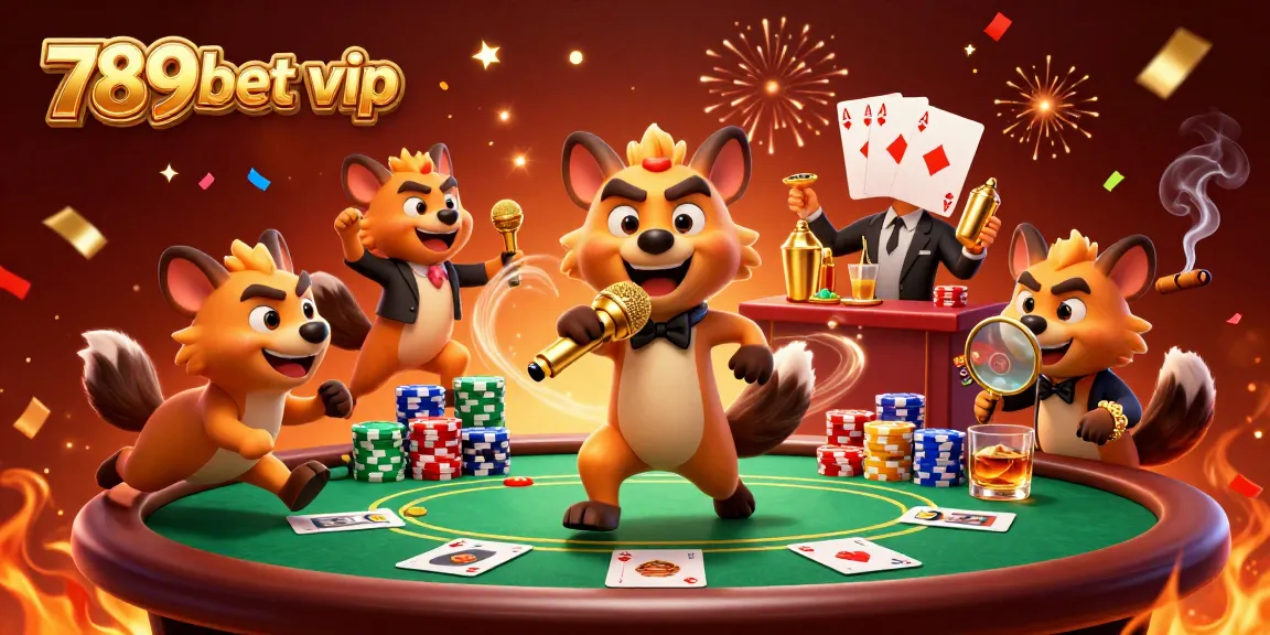 Engage in exciting gameplay at 789bet vip with dynamic hyena characters in a casino setting.