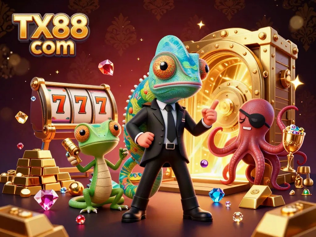 Experience thrilling slots at TX88 com with colorful characters and sparkling treasures.