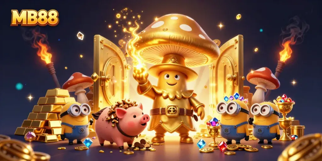 Engage with MB88's thrilling golden wizard treasure hunt, exploding with riches and magical gems.