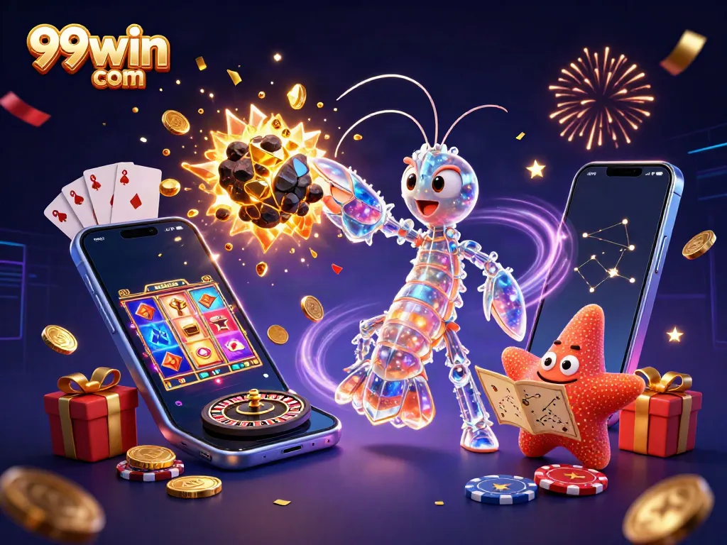 Experience exciting gameplay at 99win com with vibrant casino-themed elements and a dynamic scene.